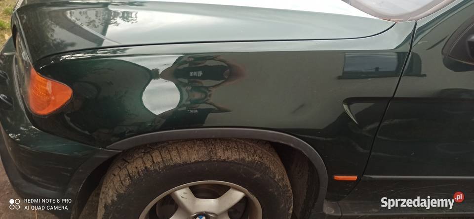 bmw x5 e53 oxfrordgruen błotnik lewy