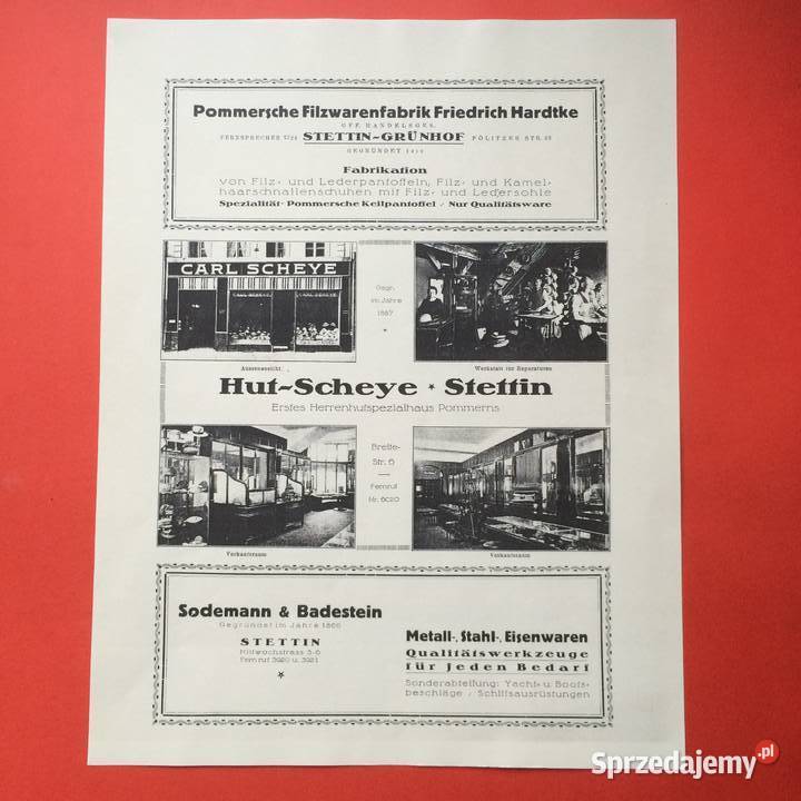 1982 Niemieckie Firmy Stettina Szczecin