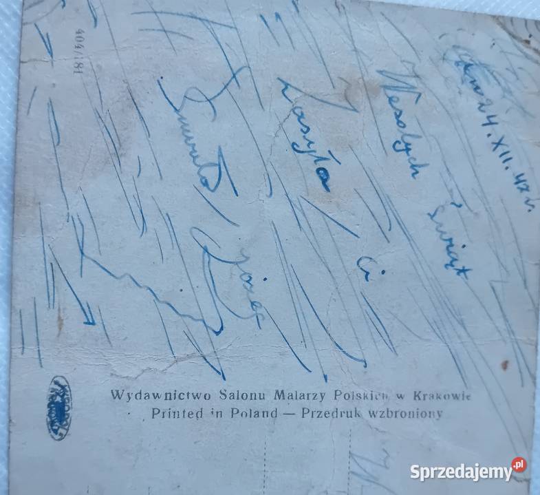 Pocztówka Bożonarodzeniowa Wyd Salonu Malarzy