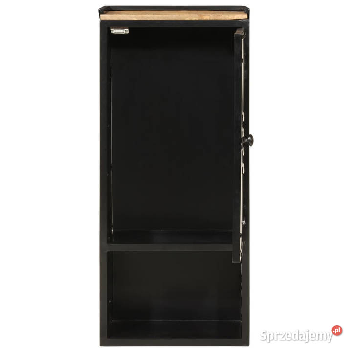 Szafka łazienkowa 40x27x90 żelazo i lite drewno Dom i Ogród Warszawa