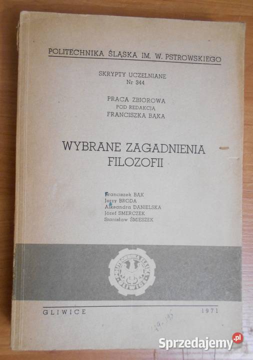 red Franciszek Bąk Wybrane zagadnienia z Rok wydania 1971 Parczew