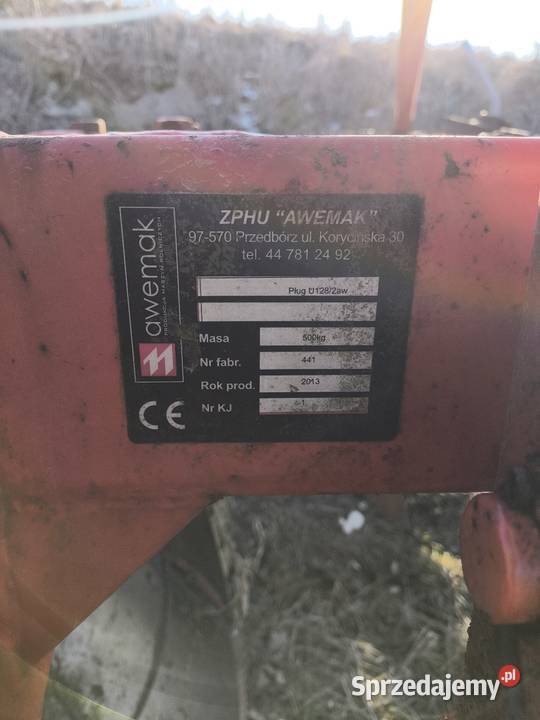 Pług Awemak 4x40 Maszyny rolnicze Wierzbica