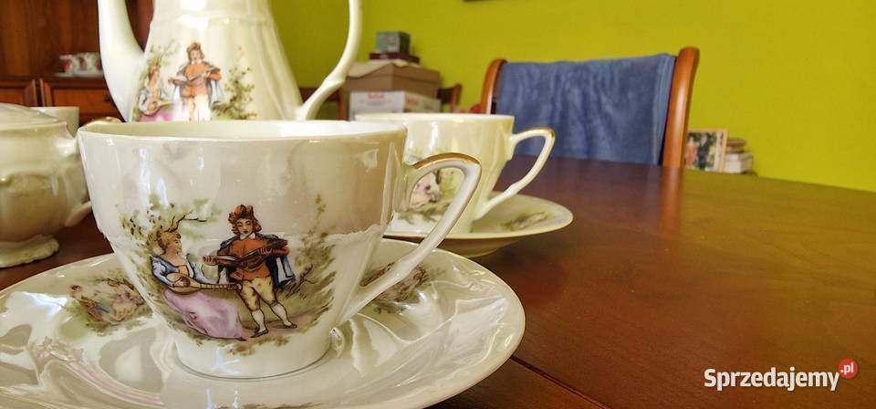Ekskluzywny Serwis Kawowy Porcelana B wielkopolskie Poznań