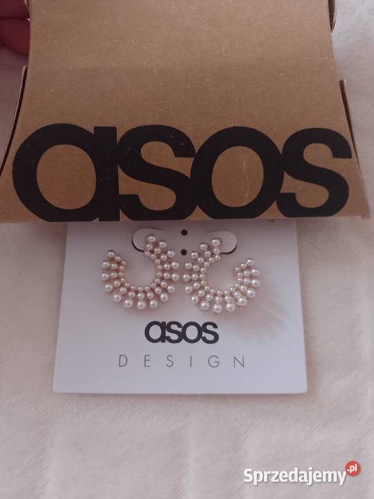 ASOS Ekskluzywne perłowe Kolczyki ślubne perły Kraków