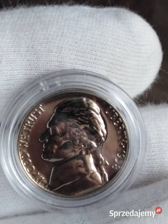 Moneta 5 centów Jeferson USA 1958 Numizmatyka Żary