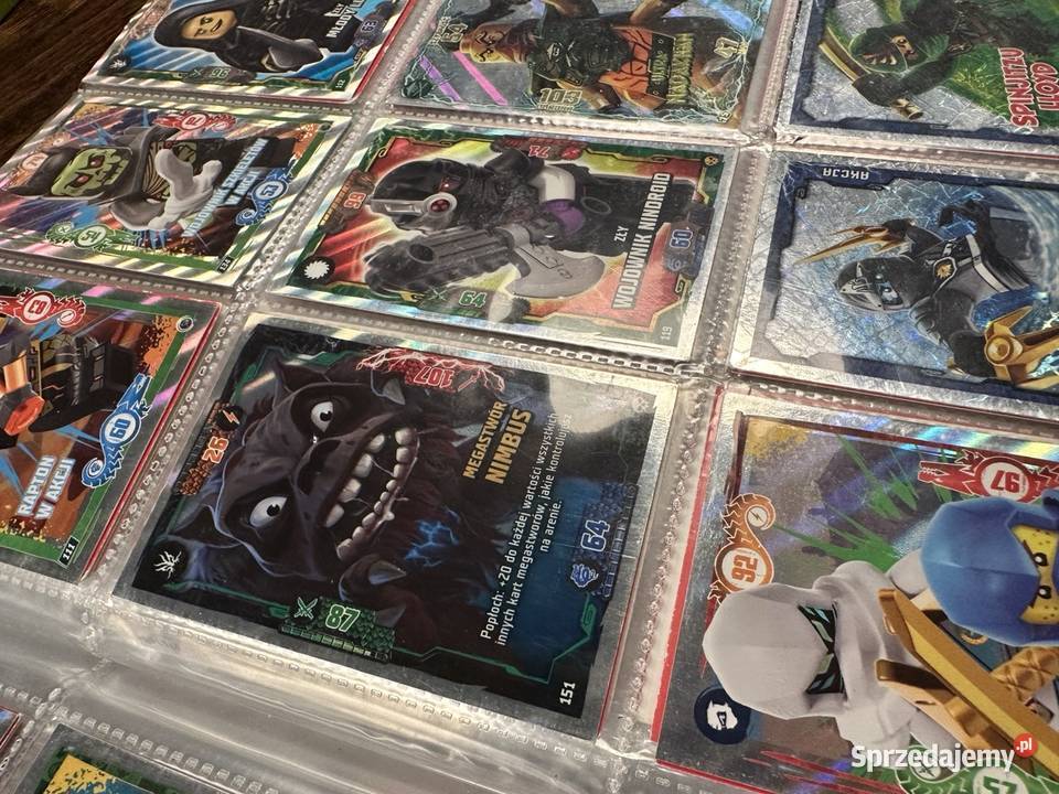 Komplet 302 Kart LEGO Ninjago Wszystkie Serie Oleśnica sprzedam