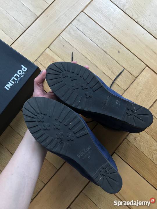STUDIO POLLINI botki buty zamsz futro r 37 Rozmiar 37 Czółenka Warszawa sprzedam