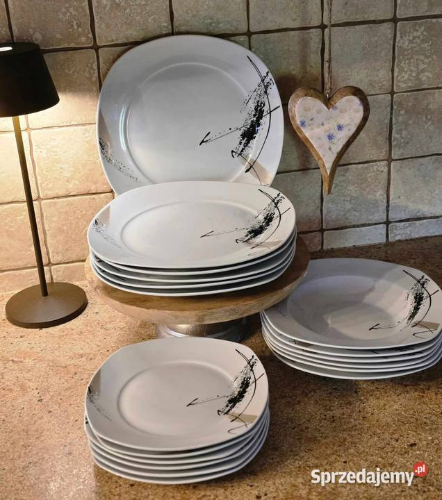Talerze 18 el szlaczki Szczecin sprzedam