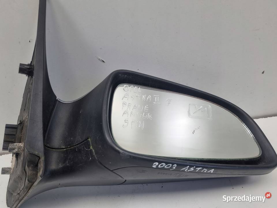 PRAWE LUSTERKO Opel Astra G 9809r PASAŻERA 5 pin osobowe Części samochodowe Chełm sprzedam