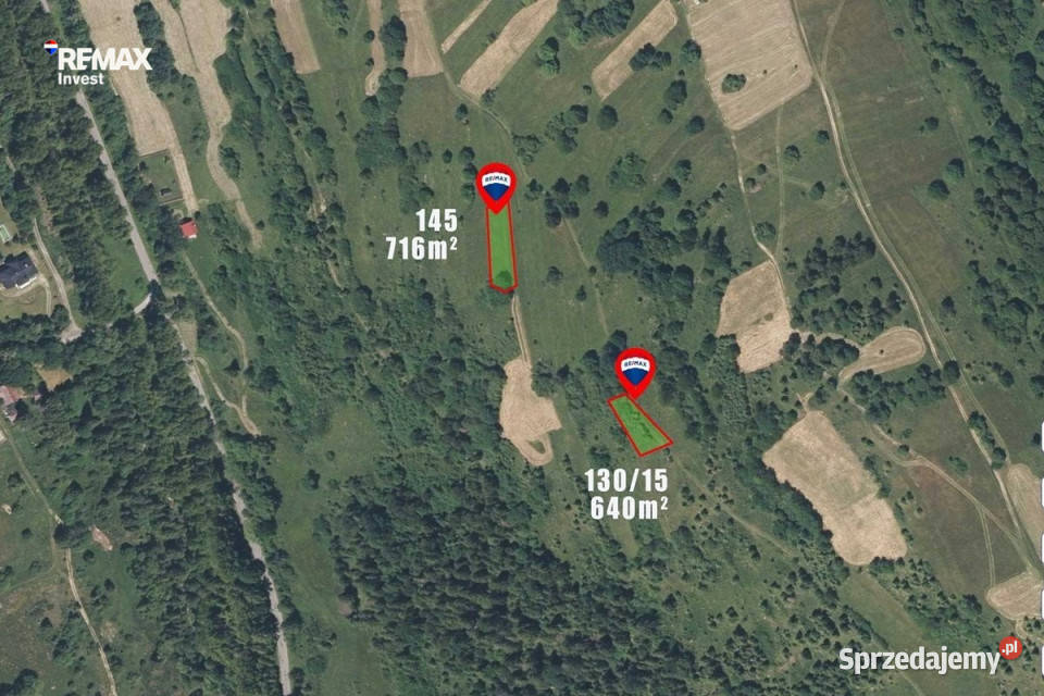 Na sprzedaż działki rolne w Rycerce Górnej Sprzedaż Rycerka Górna