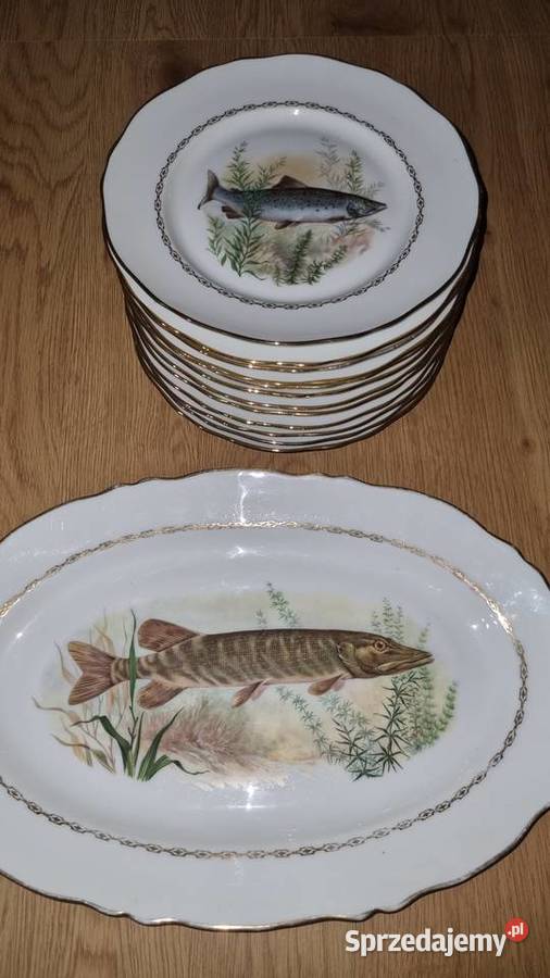 Serwis Rybny Porcelana Francuska Wola Podłężna