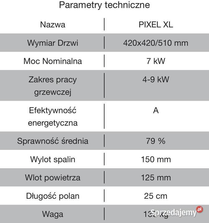 Koza Piecyk Wolnostojący piec na drewno PIXEL XL Skierniewice