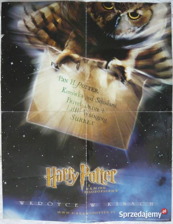 PLAKATY HARRY POTTER I KAMIEŃ FILOZOFICZNY Bydgoszcz