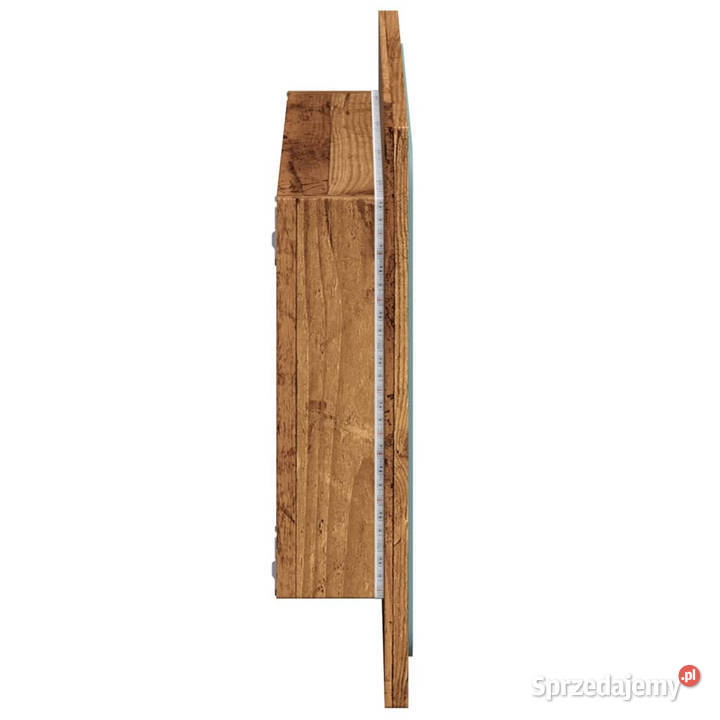 Lustro łazienkowe z LED stare drewno 60x85x38 Warszawa