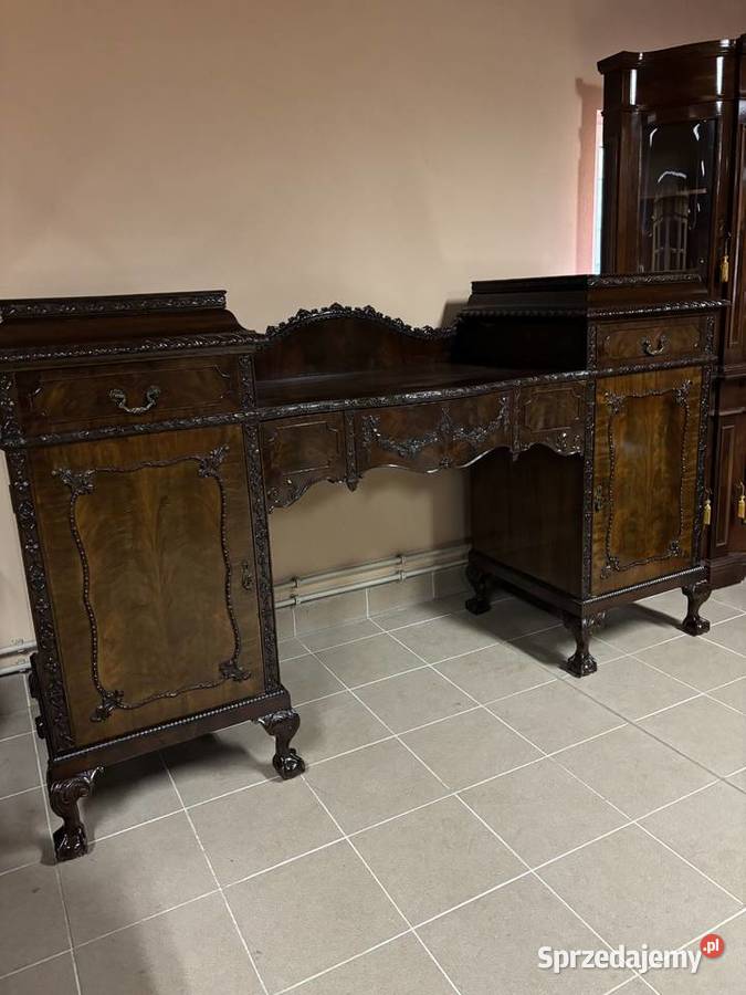 Stylowy Zestaw Rozkładany Stół 10 Krzeseł