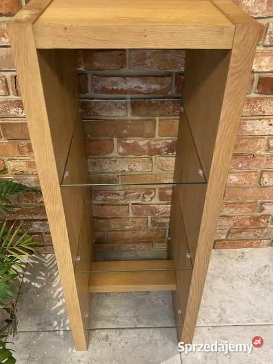 Witryna otwarta słupek vintage drewno dębowe 40cm Poznań