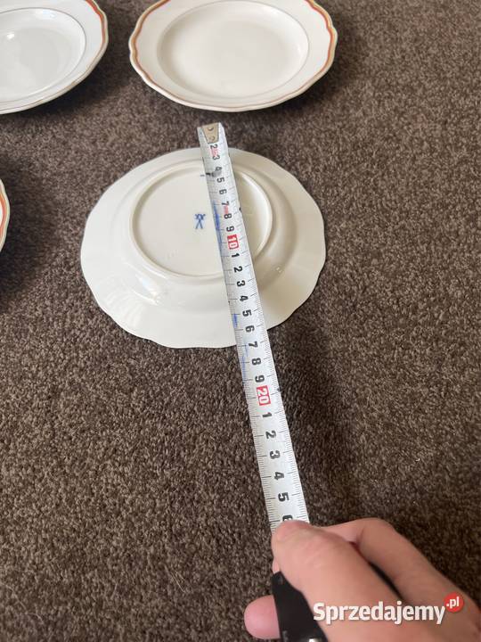 Talerze porcelanowe manufaktura królewska Miśnia Zabrze