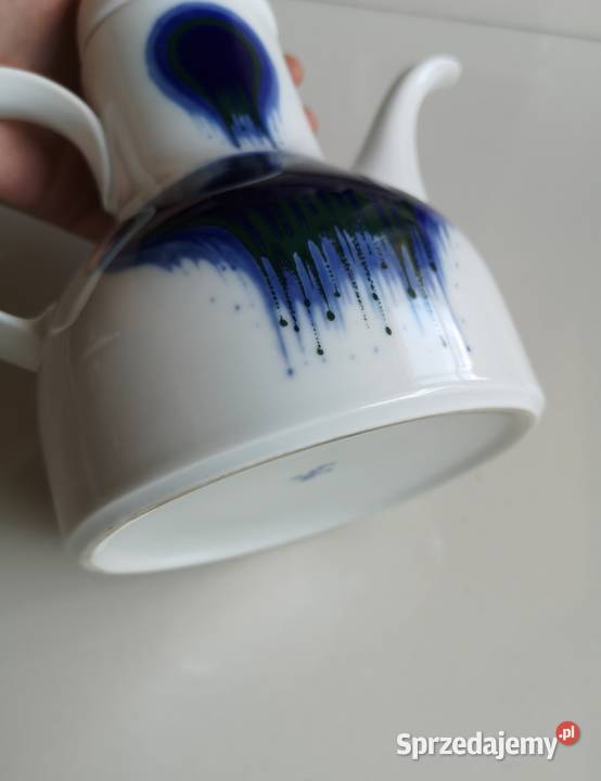 Dzbanek do kawy porcelana Pop Art vintage Toruń sprzedam
