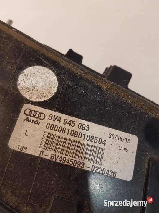 LAMPA LEWY TYŁ KLAPA AUDI A3 8V 5D 8V4945093 śląskie Przystajń