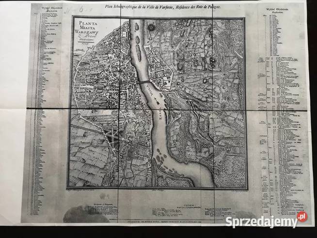 Planta Miasta Warszawy z Przedmieściami z 1779