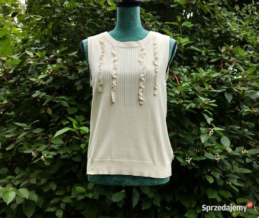 Beżowy sweter Stockh LM S 36 jasny beż Szczecin sprzedam