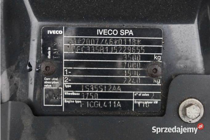 IVECO DAILY 35S15 2018 299800 ccm 146 mazowieckie Warszawa