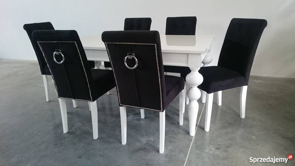 Krzesło z kołatką tapicerowane glamour chesterfield producen