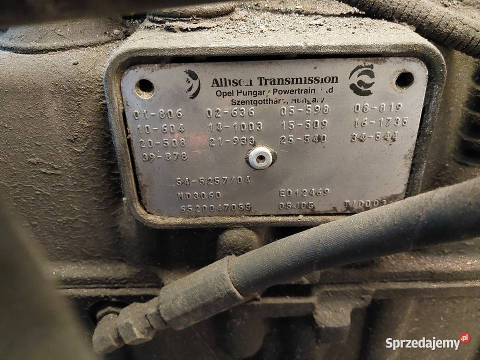 SKRZYNIA BIEGÓW AUTOMAT ALLISON MD3060 MERCEDES ciężarowe Pleszew