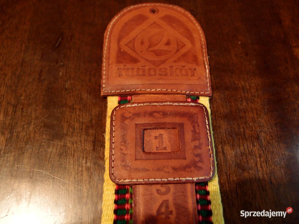 Oryginalny stary skórzany Kalendarz ścienny Łódź