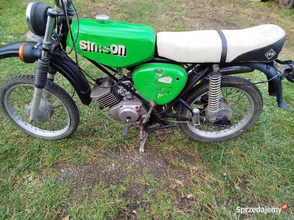Simson S51 Enduro z 1988 roku zarejestrowany