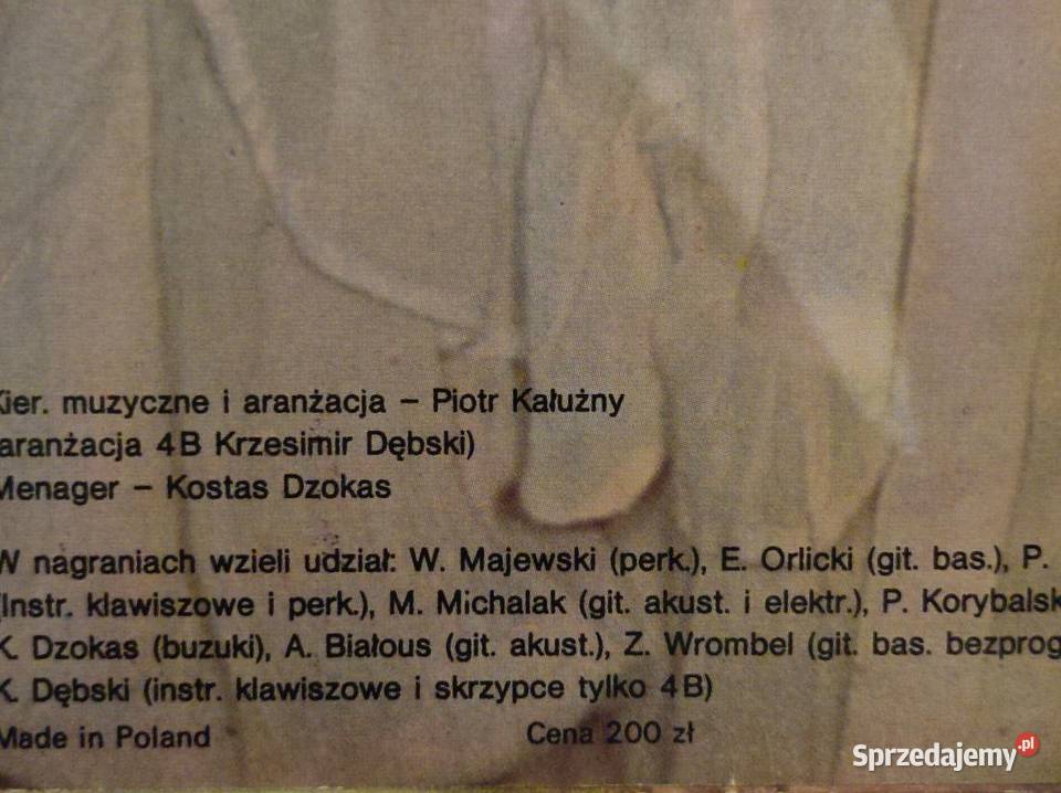 1980 Eleni Muzyka Twoje imię ma Płyta Kielce