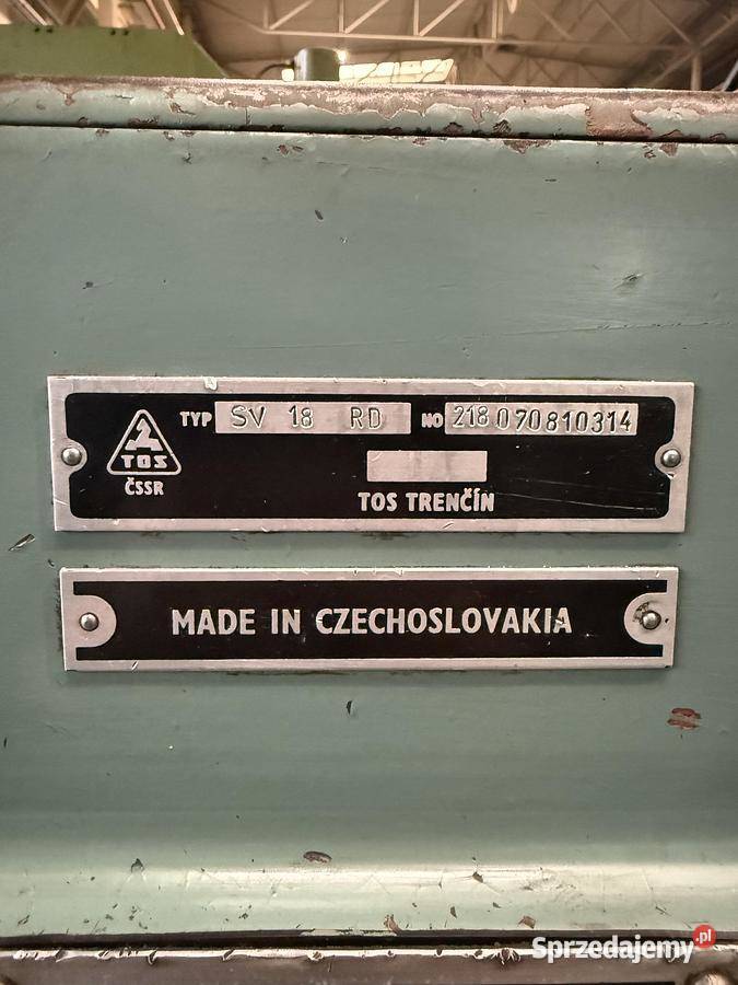 Tokarka TOS SV 18 RD 750 Tarnowskie Góry