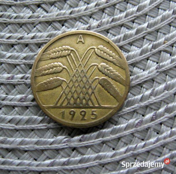 Niemcy Weimar 10 Reichspfennig 1925r A i D Kalisz