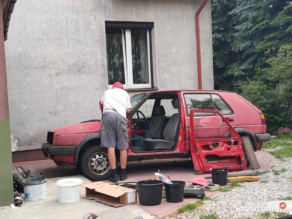 Golf II 2 1990 16 czerwony WSZYSTO drzwi maska Kraków