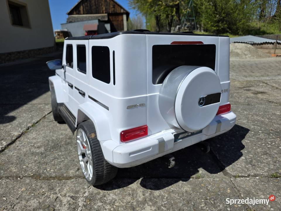 Samochód elektryczny Mercedes G klasa 4x4 biały małopolskie Lipnica Dolna
