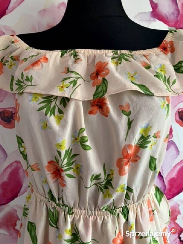 ff sukienka elegancka modny wzór kwiaty floral Spódnice i sukienki Choszczno