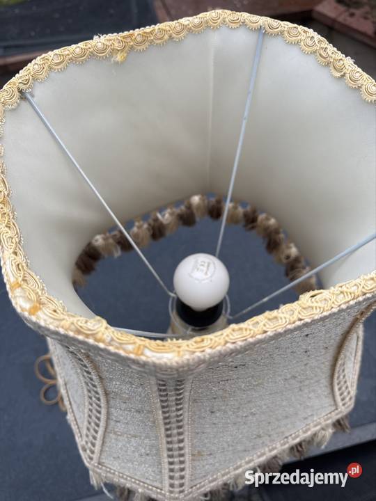Lampka Lampa 73 z marmuru przedwojenna Bystrzyca Kłodzka