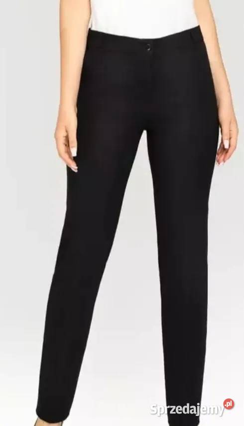 Spodnie damskie eleganckie długie proste kant łódzkie Wieluń