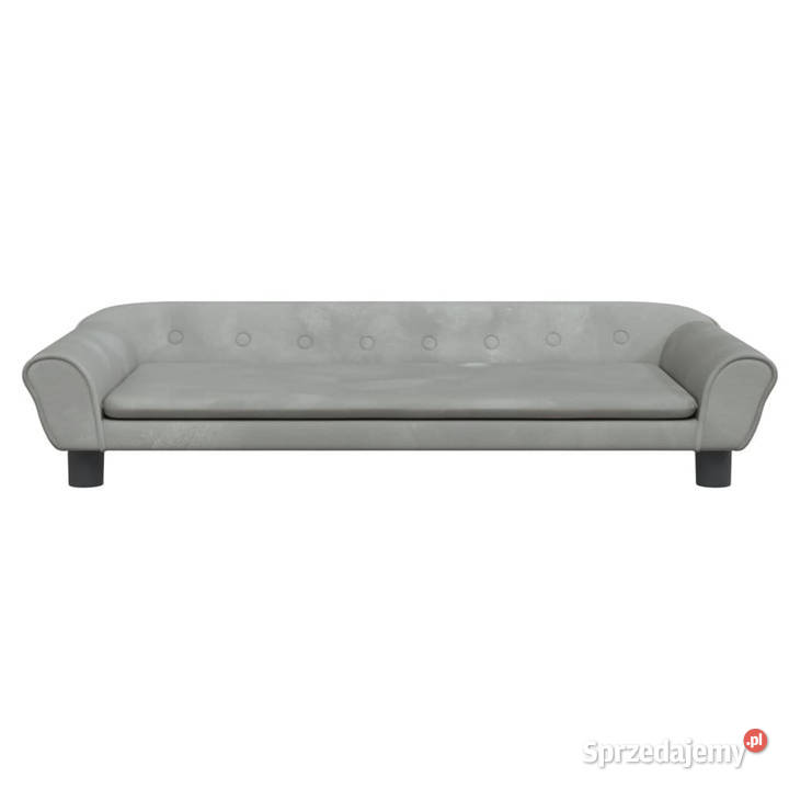 Sofa dzieci jasnoszara 100x50x26 aksamit Warszawa