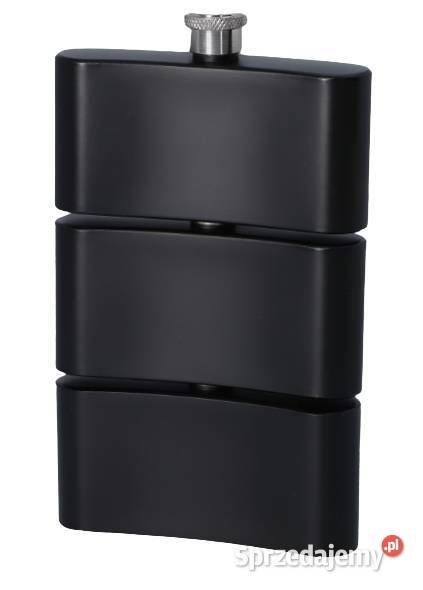 Czarna Piersiówka 10 OZ 3Częściowa z Nadrukiem sprzedam