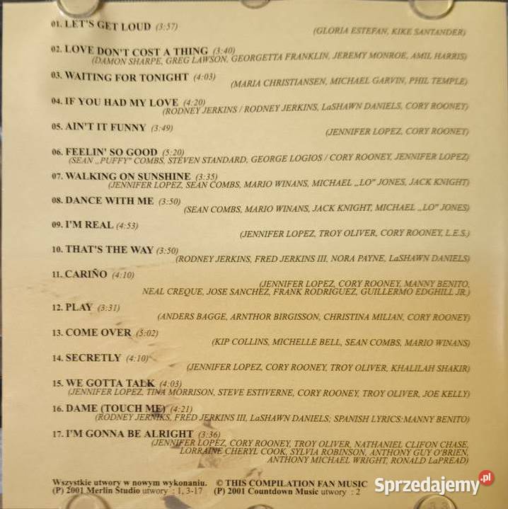 The X Sound Studio Utwory Z Repertuaru J Lopez Gliwice sprzedam