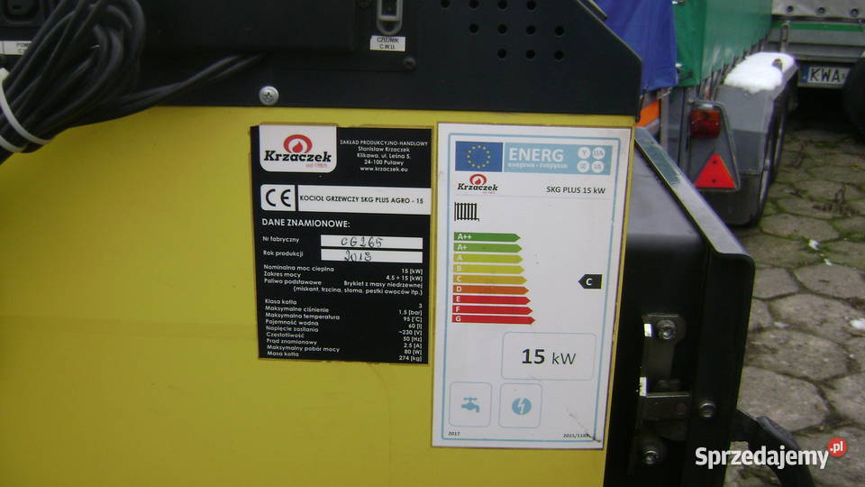 Piec 15kW używany 2 sezony Radomsko sprzedam