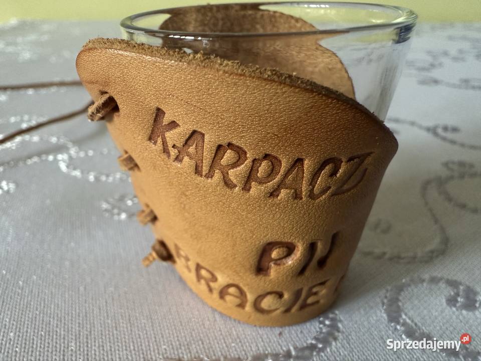 Kieliszek Imprezowy Karpacz Pij Bracie Szklany Zastawa stołowa