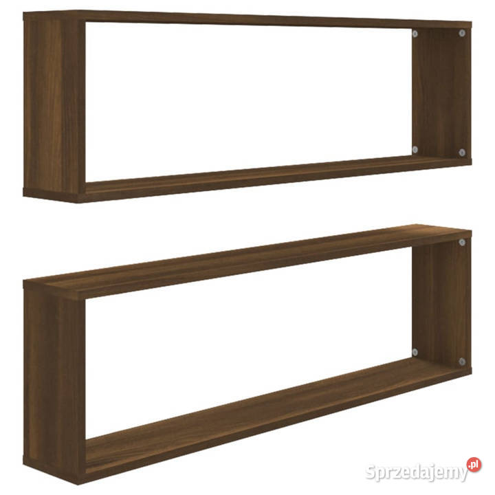 Półki ścienne 2 brązowy dąb 100x15x30 WM815912 Warszawa sprzedam