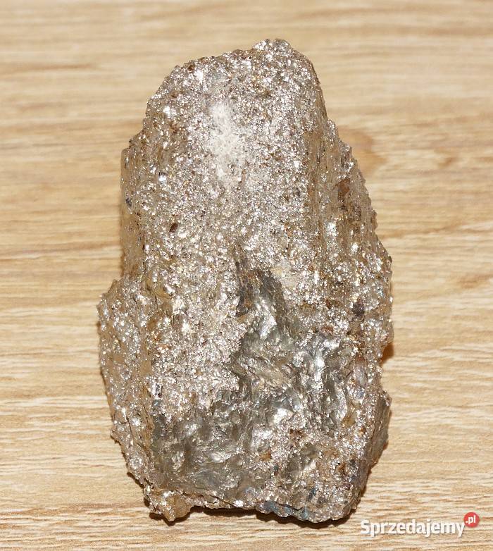 Piryt naturalny zlepek zrost kryształów siarczku śląskie Gliwice