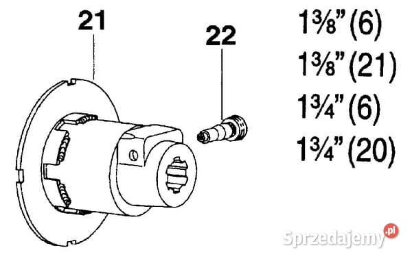 Piasta sprzegła K964 1 38 Z6 563100 Kamionna