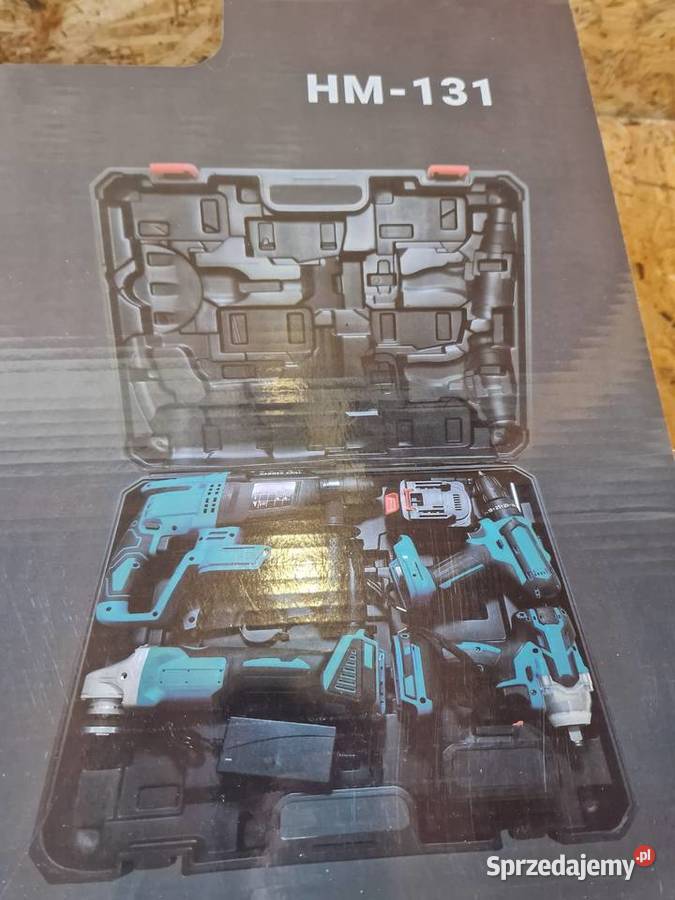 ZESTAW NARZĘDZI AKU 21V 4x BAT 5w1 MŁOT KLUCZ Zestawy narzędzi Głogowa