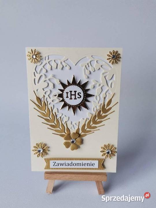 ZAWIADOMIENIA KOMUNIA IHS W SŁONECZKU SERCE Poznań