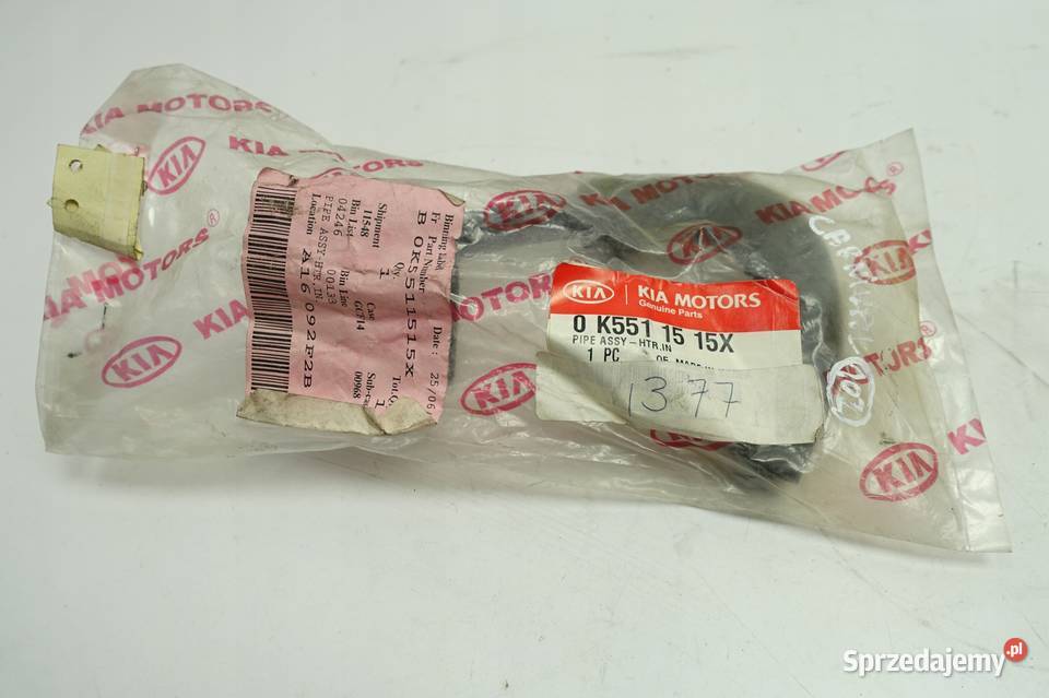 Kia Carnival II PRZEWÓD CHŁODNICY wąż wody NOWY Przewody powietrza