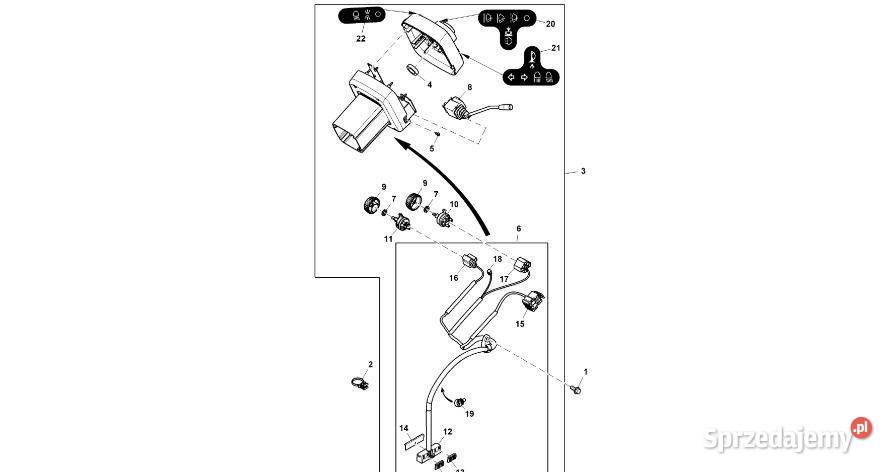 John Deere 9470RX Moduł RE579257 Kierowanie Pozostałe Jastrzębniki